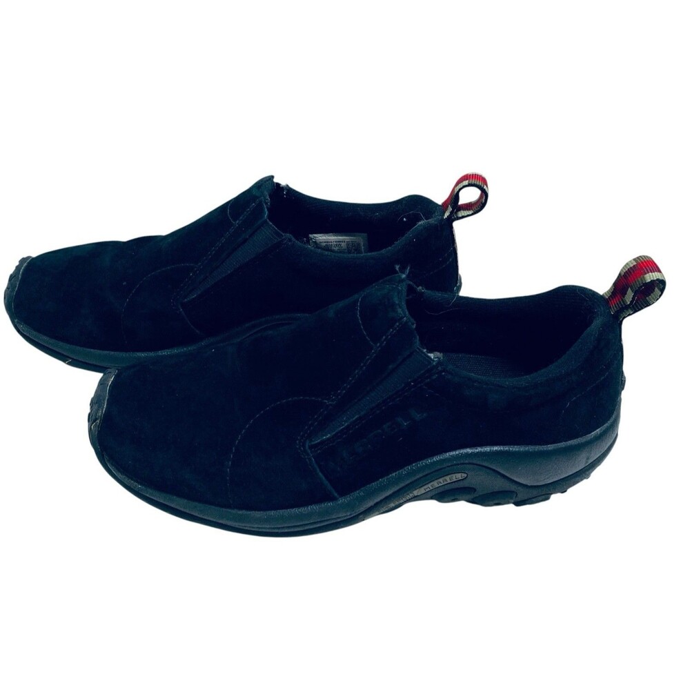 Merrell Jungle Moc J60826 Women US 6.5 Black Suede Comfort Slip On Casual Shoes